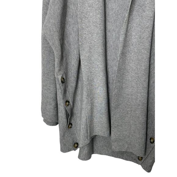 Cyrus Grey Open Cardigan Sweater with Button Sides Women's Size XL New $110 - Picture 4 of 8